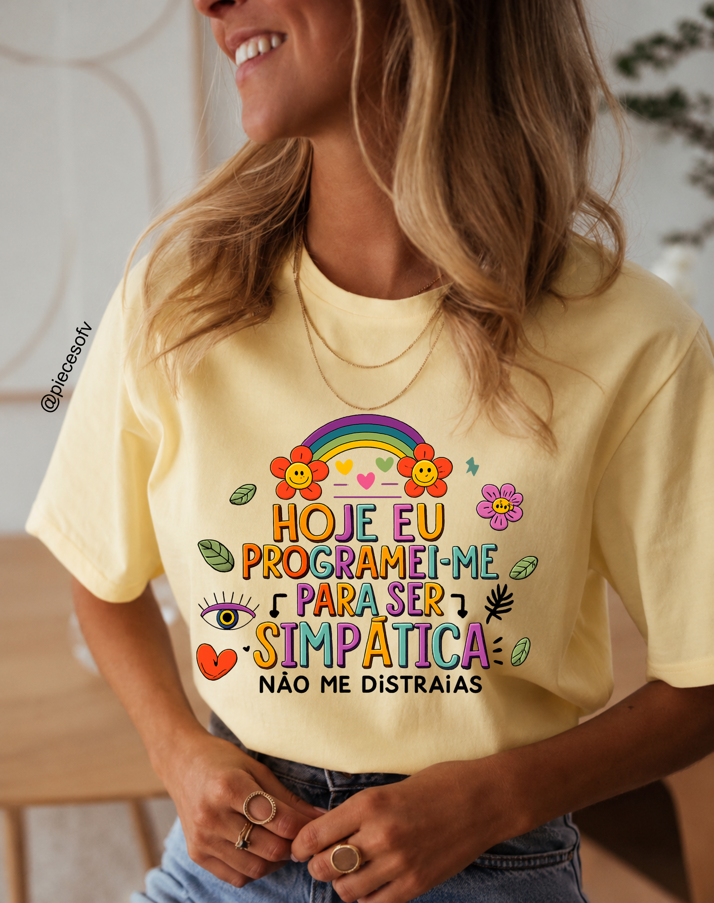 T-shirt personalizada Hoje eu programei-me