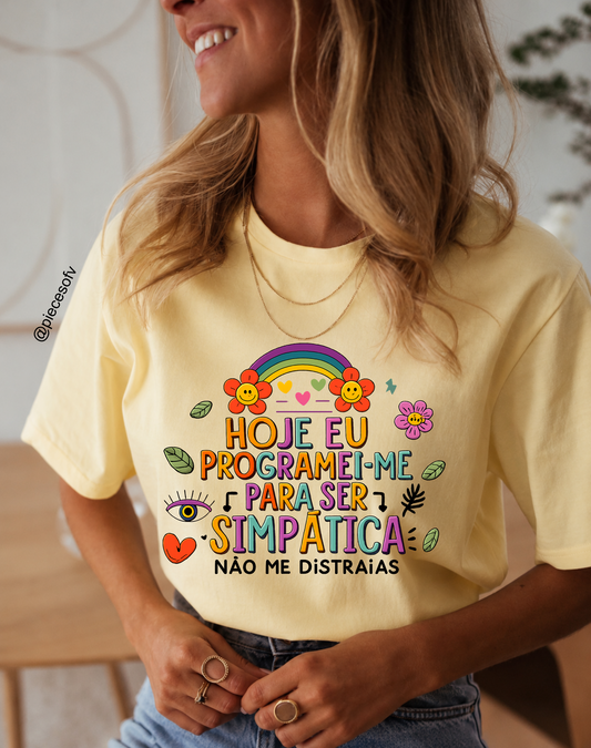 T-shirt personalizada Hoje eu programei-me