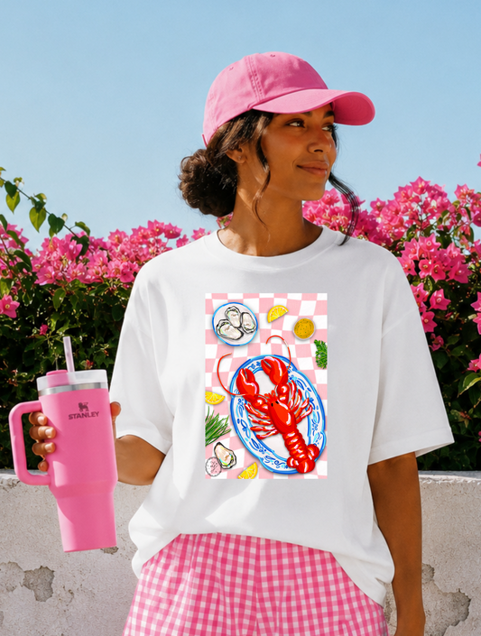 T-shirt personalizada Lagosta Mediterrânica