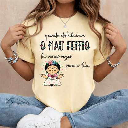 T-shirt personalizada Quando Distribuíram o mau feitio