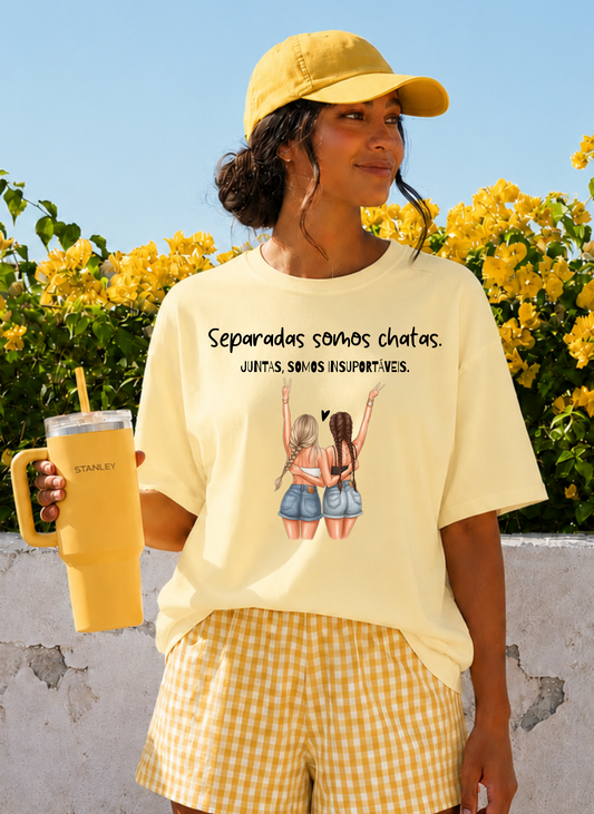 T-shirt personalizada Separadas Somos Chatas
