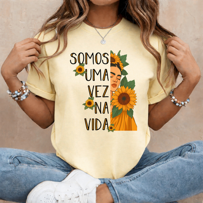 T-shirt personalizada Somos uma vez na vida