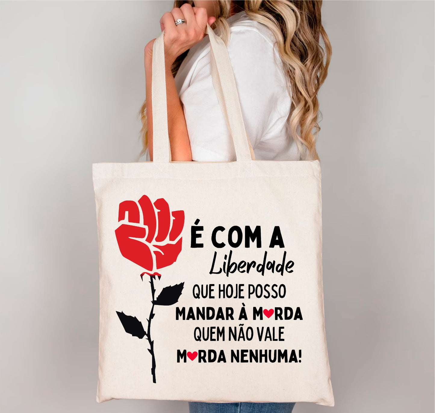 Tote bag é com Liberdade