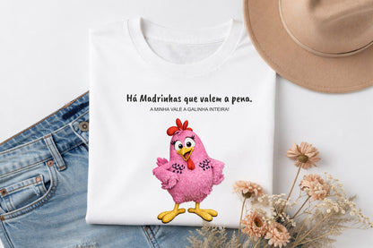 T-shirt personalizada Madrinha Galinha