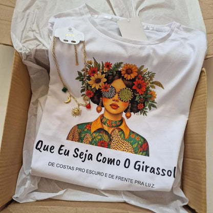 T-shirt personalizada Que eu seja como o Girasol