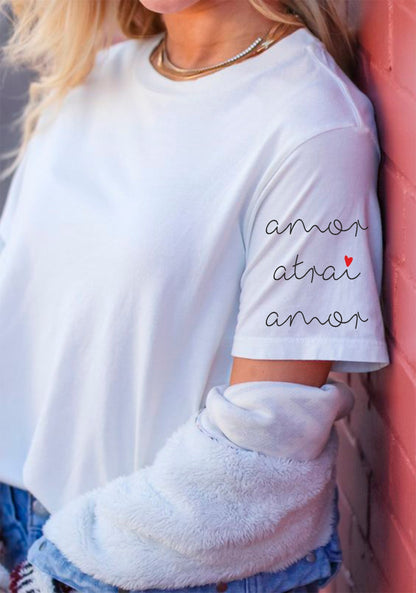 T-shirt personalizada Amor atrai amor
