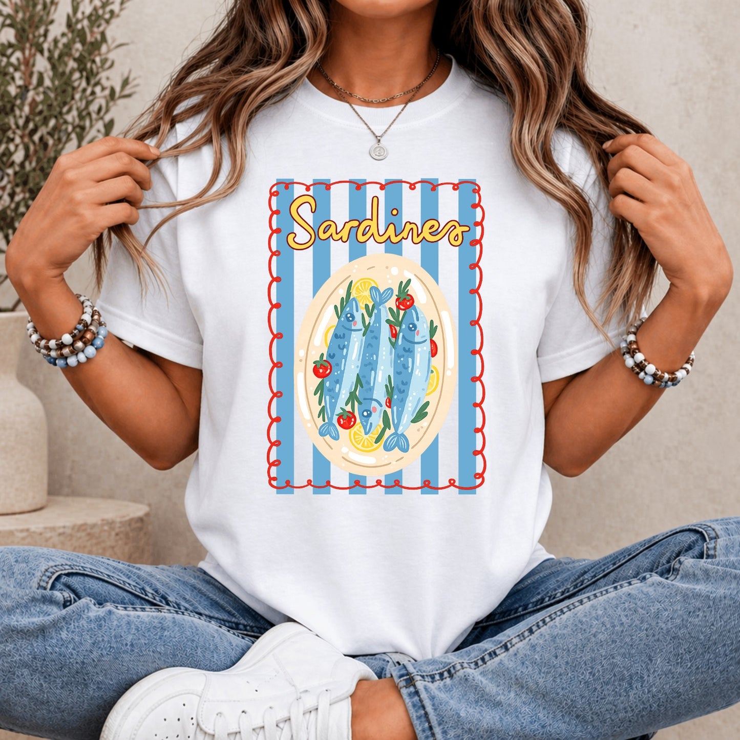 T-shirt personalizada Sardines