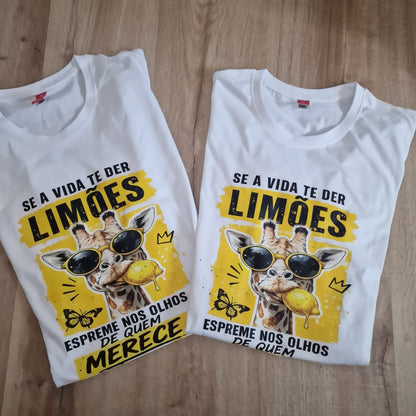 T-shirt personalizada Se a vida te der limões