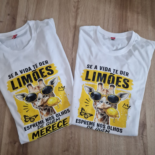 T-shirt personalizada Se a vida te der limões