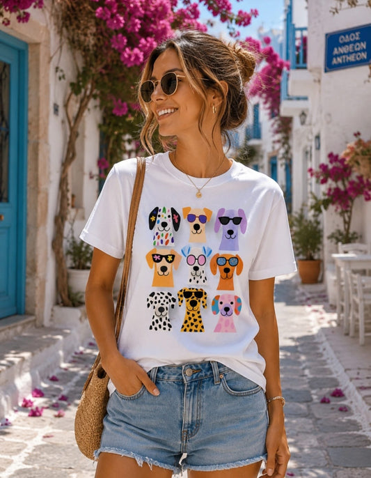T-shirt personalizada Dogs Collection – Amor, Cor e Diversão