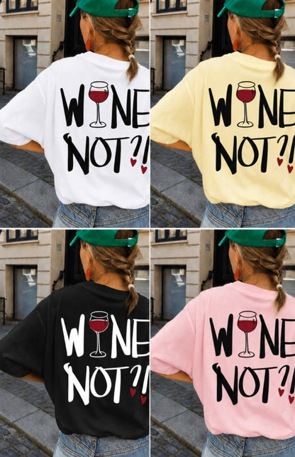 T-shirt personalizada Wine Not