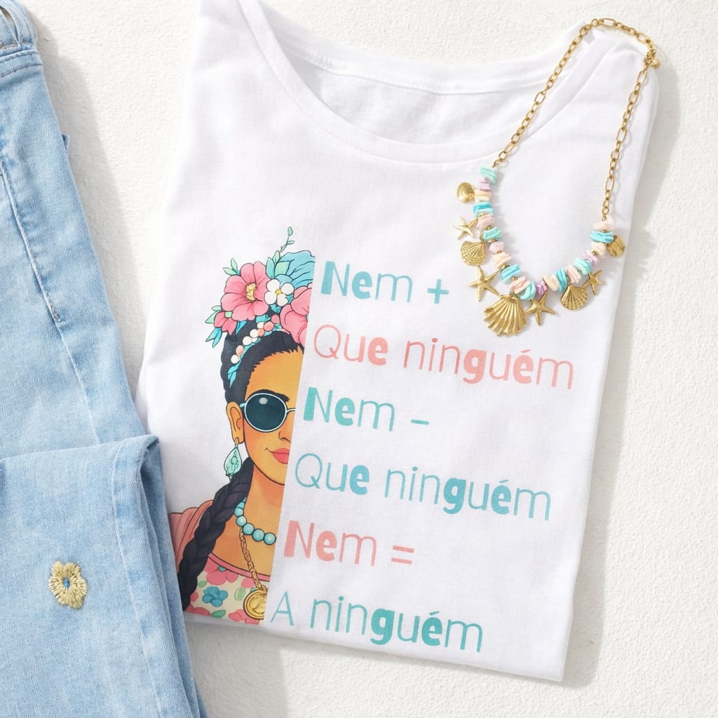 T-shirt personalizada Nem mais que ninguem