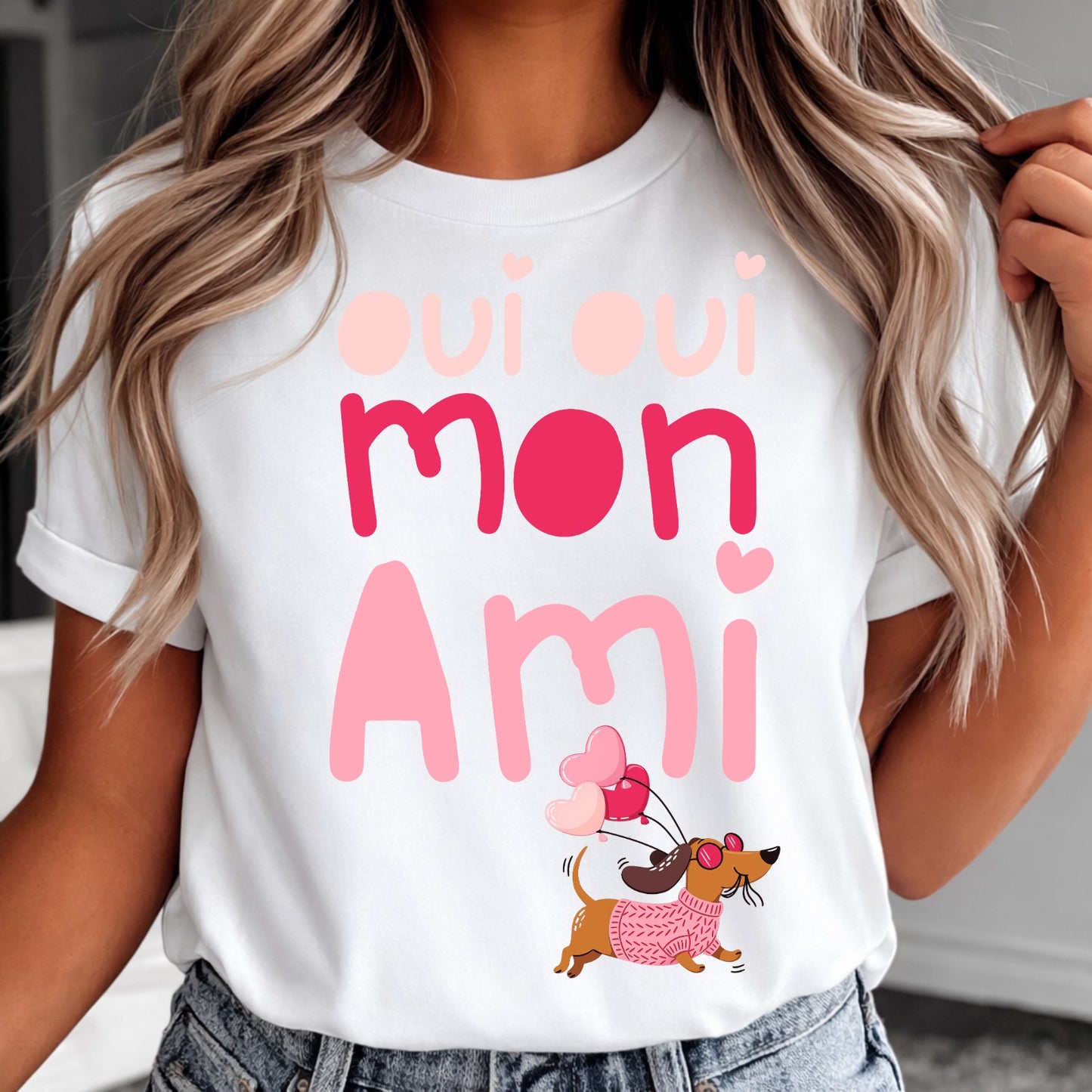 T-shirt personalizada Oui Oui Mon Ami