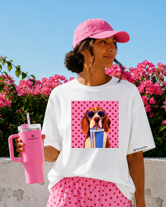T-shirt personalizada Beagle Summer Vibes