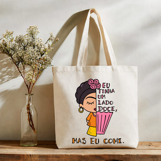 Tote bag Eu tinha um lado doce