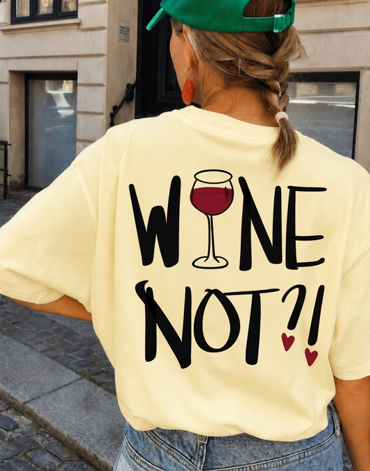 T-shirt personalizada Wine Not