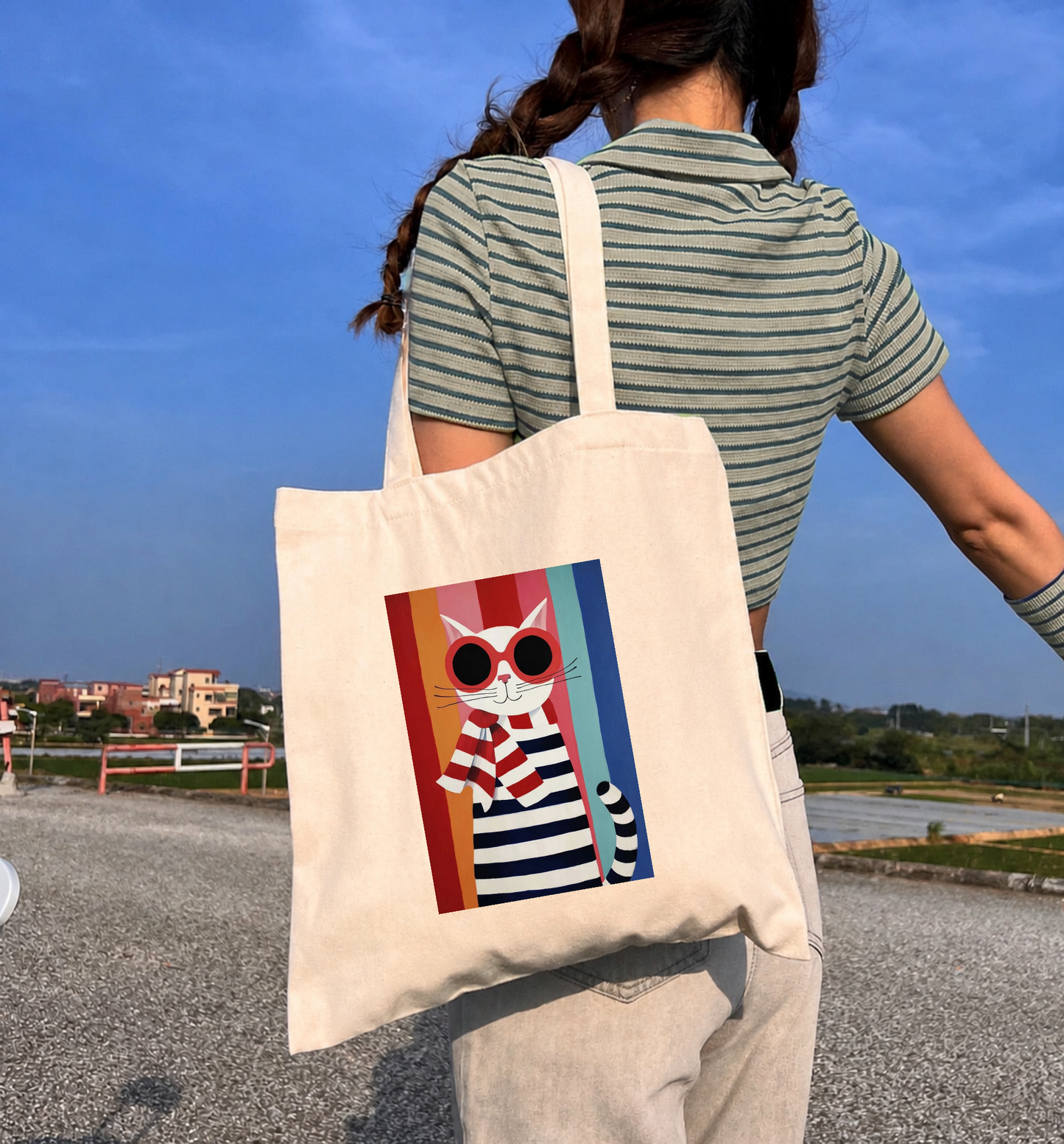 Tote bag Gato