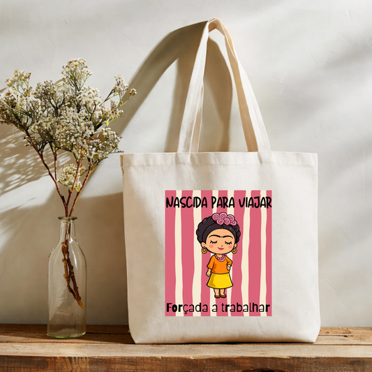 Tote bag Nascida para Viajar