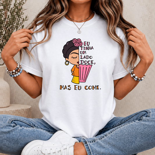 T-shirt personalizada Eu tinha um lado doce