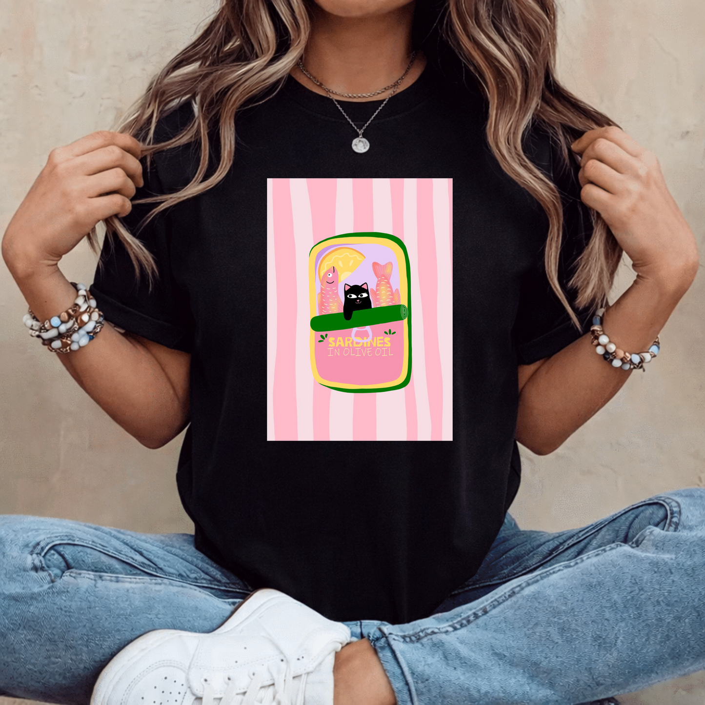 T-shirt personalizada Sardines in olive oil