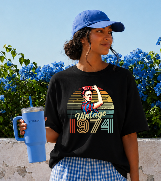 T-shirt personalizada Vintage – Personalizável com o Seu Ano